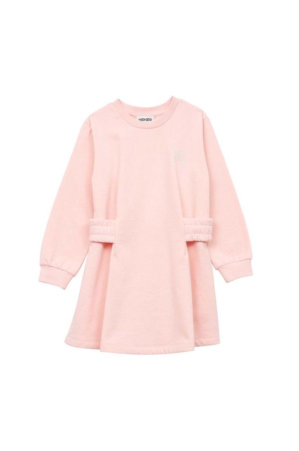 Dívčí šaty Kenzo Kids růžová barva, mini, áčkové