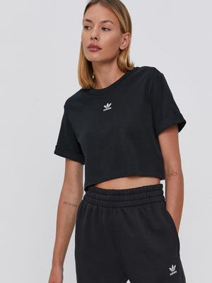 Bavlněné tričko adidas Originals H37882 černá barva