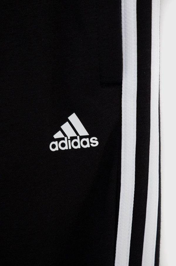 Dětské kalhoty adidas GS2199 černá barva, hladké