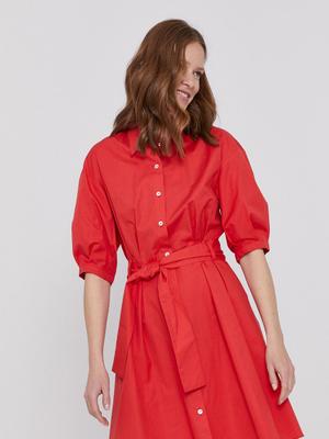 Šaty Pennyblack červená barva, mini, áčkové