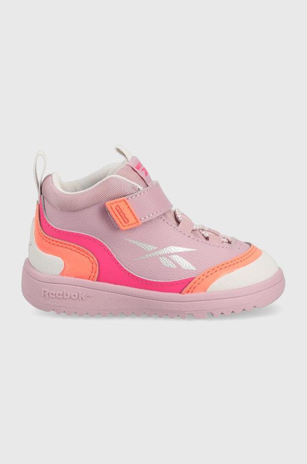 Dětské sneakers boty Reebok Classic fialová barva