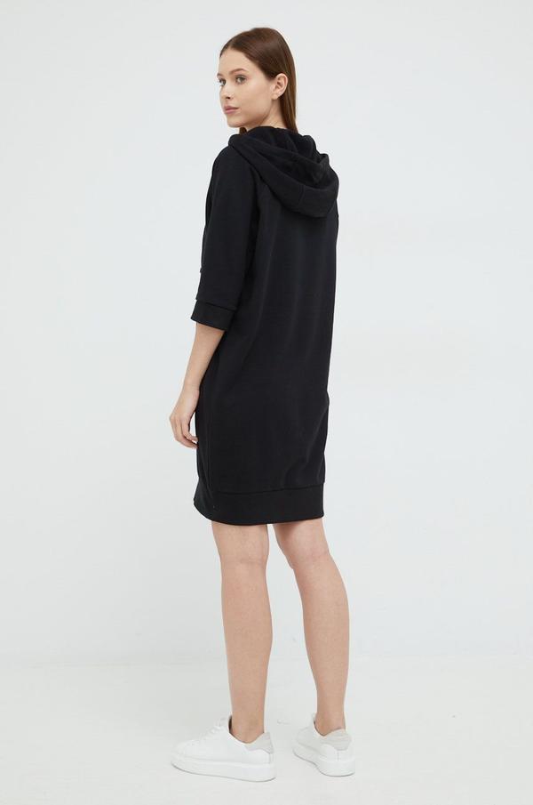 Šaty Emporio Armani Underwear černá barva,