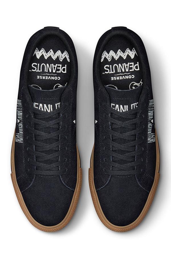 Semišové sneakers boty Converse Converse X Peanuts černá barva