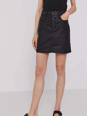 Sukně Calvin Klein Jeans černá barva, mini, jednoduchá