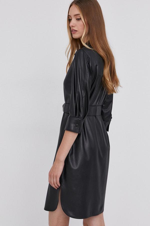 Šaty Marella černá barva, mini, jednoduché