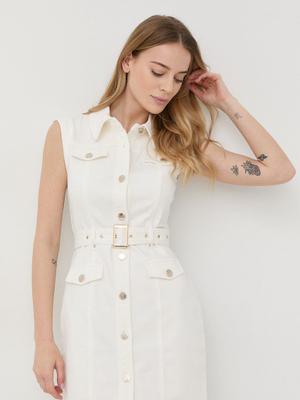 Šaty Morgan bílá barva, mini