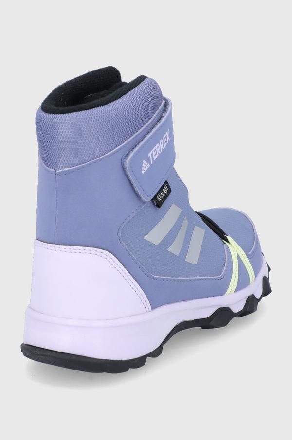 Dětské sněhule adidas Performance FZ2601 fialová barva