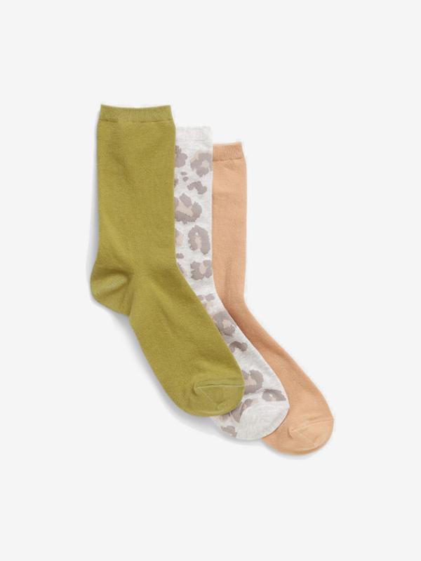 GAP Ponožky 3 páry Zelená Vícebarevná