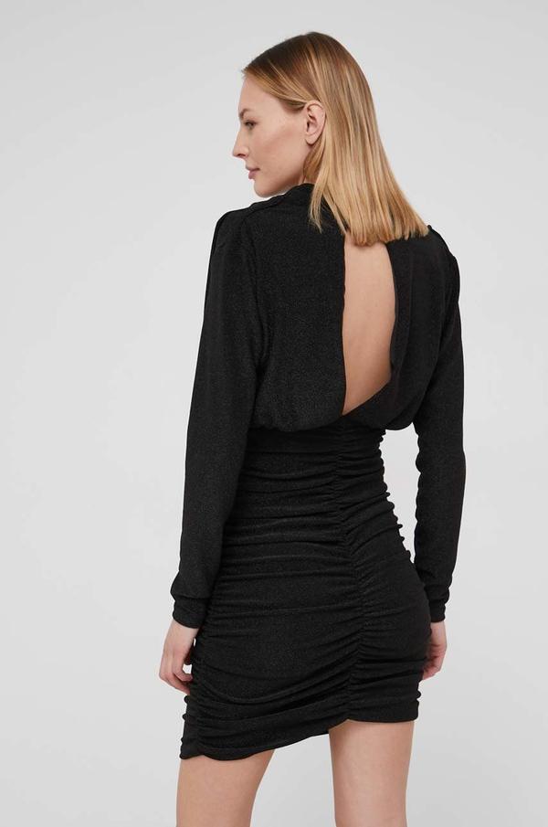 Šaty Answear Lab černá barva, mini, přiléhavé