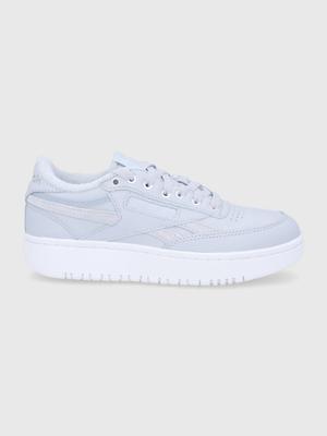 Boty Reebok Classic Club C Double G57641 šedá barva, na plochém podpatku